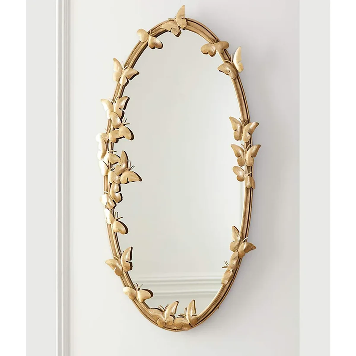 Modern Solid Wood Wall Mirror