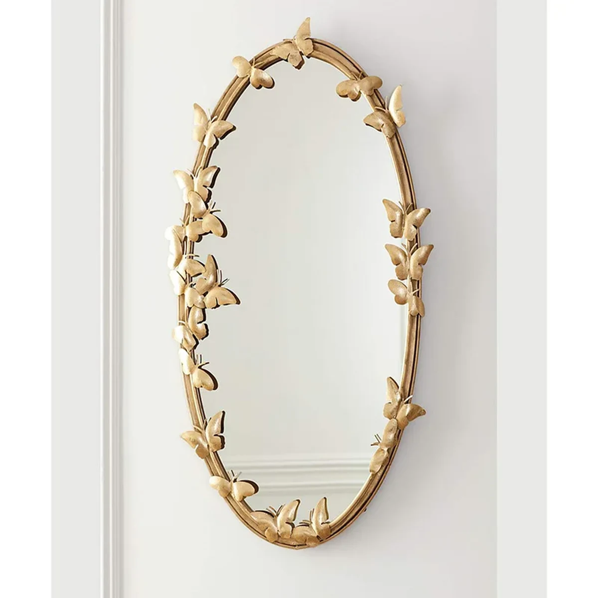 Modern Solid Wood Wall Mirror