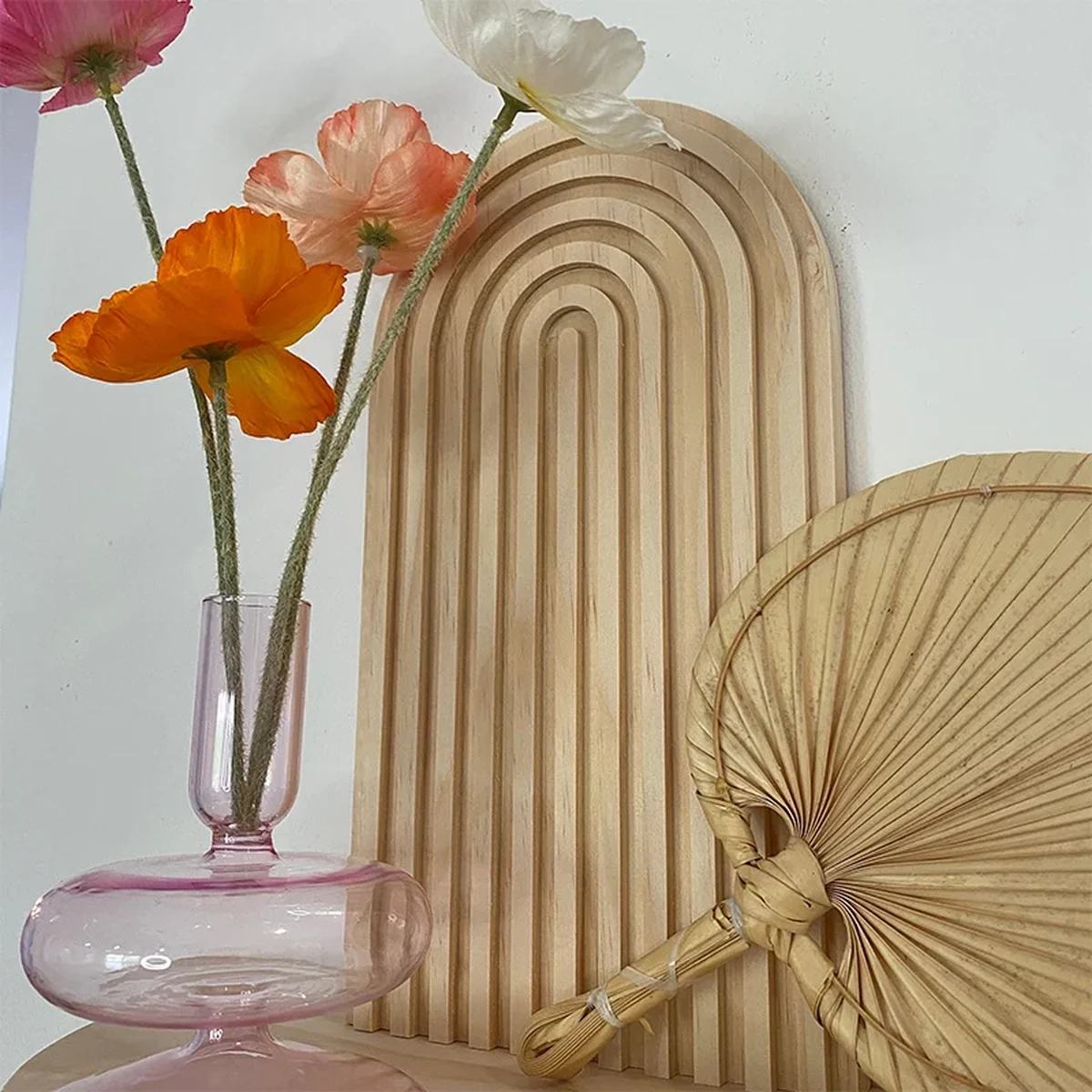 Classic Solid Wood 2-Tier Floating Floating Wall Shelf