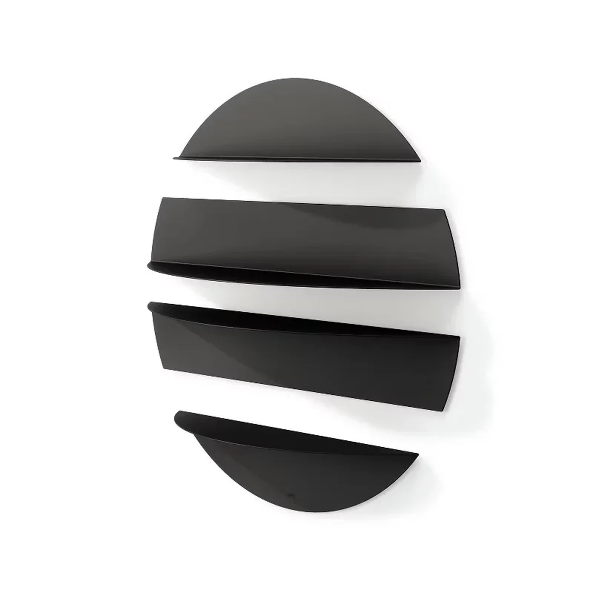 Classic Metal Round Floating Floating Wall Shelf