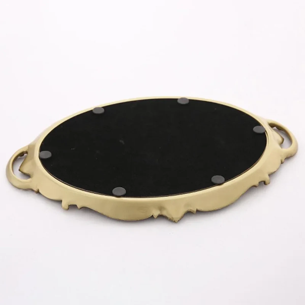 Luxury Solid Wood Oval Round Wall Mirror