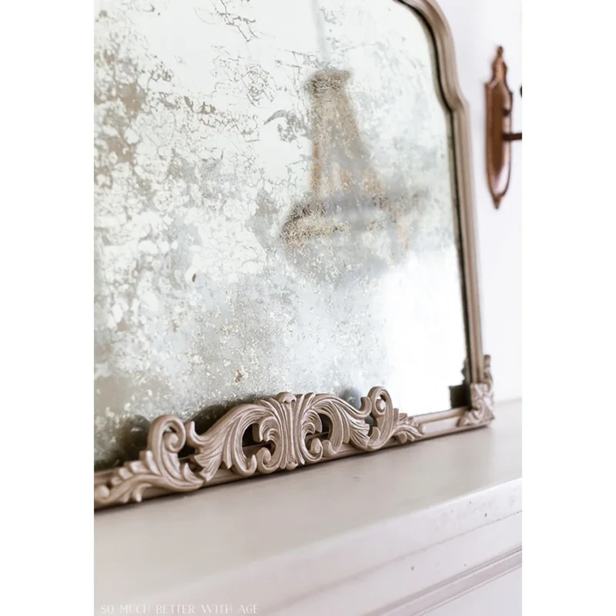 Vintage Solid Wood Wall Mirror