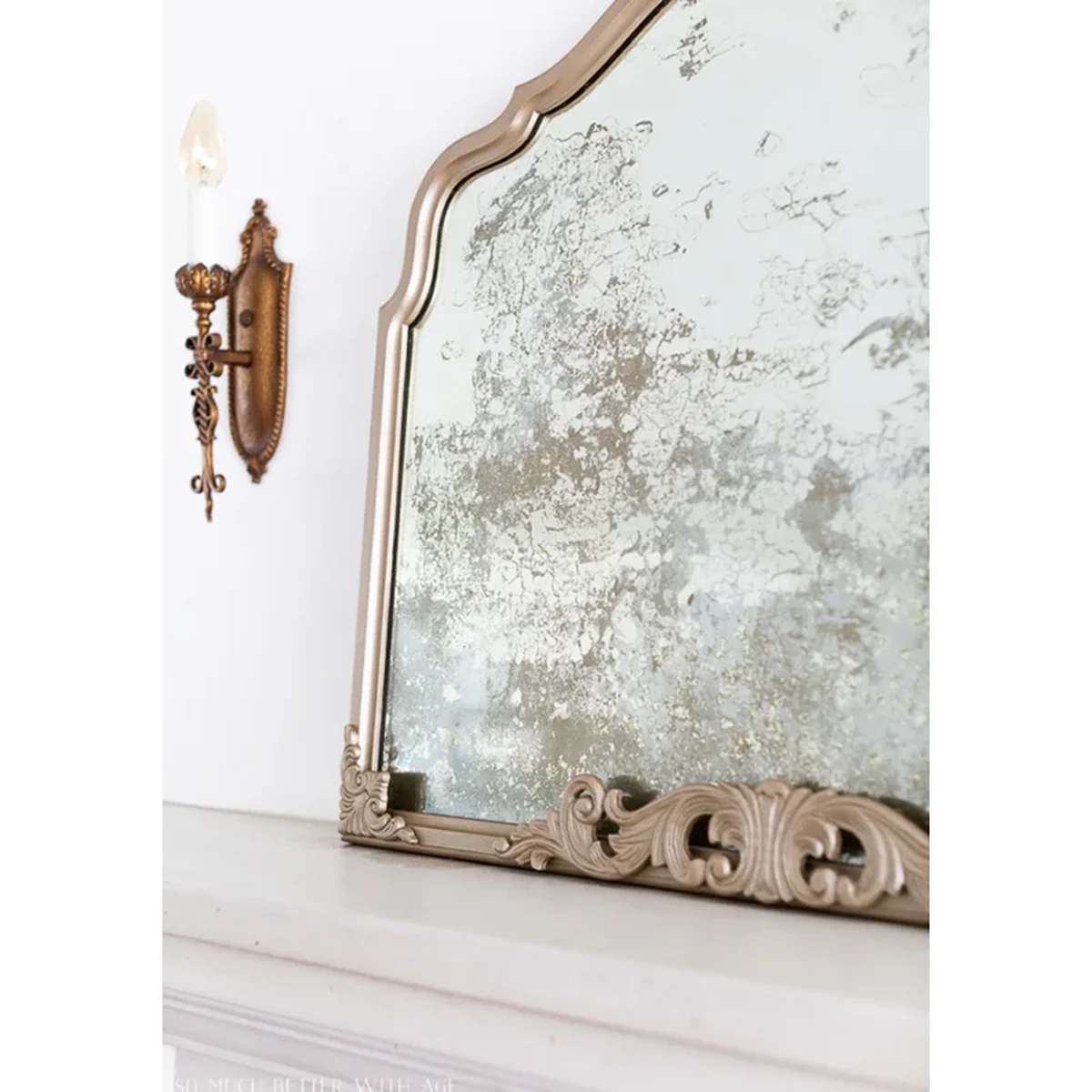 Vintage Solid Wood Wall Mirror