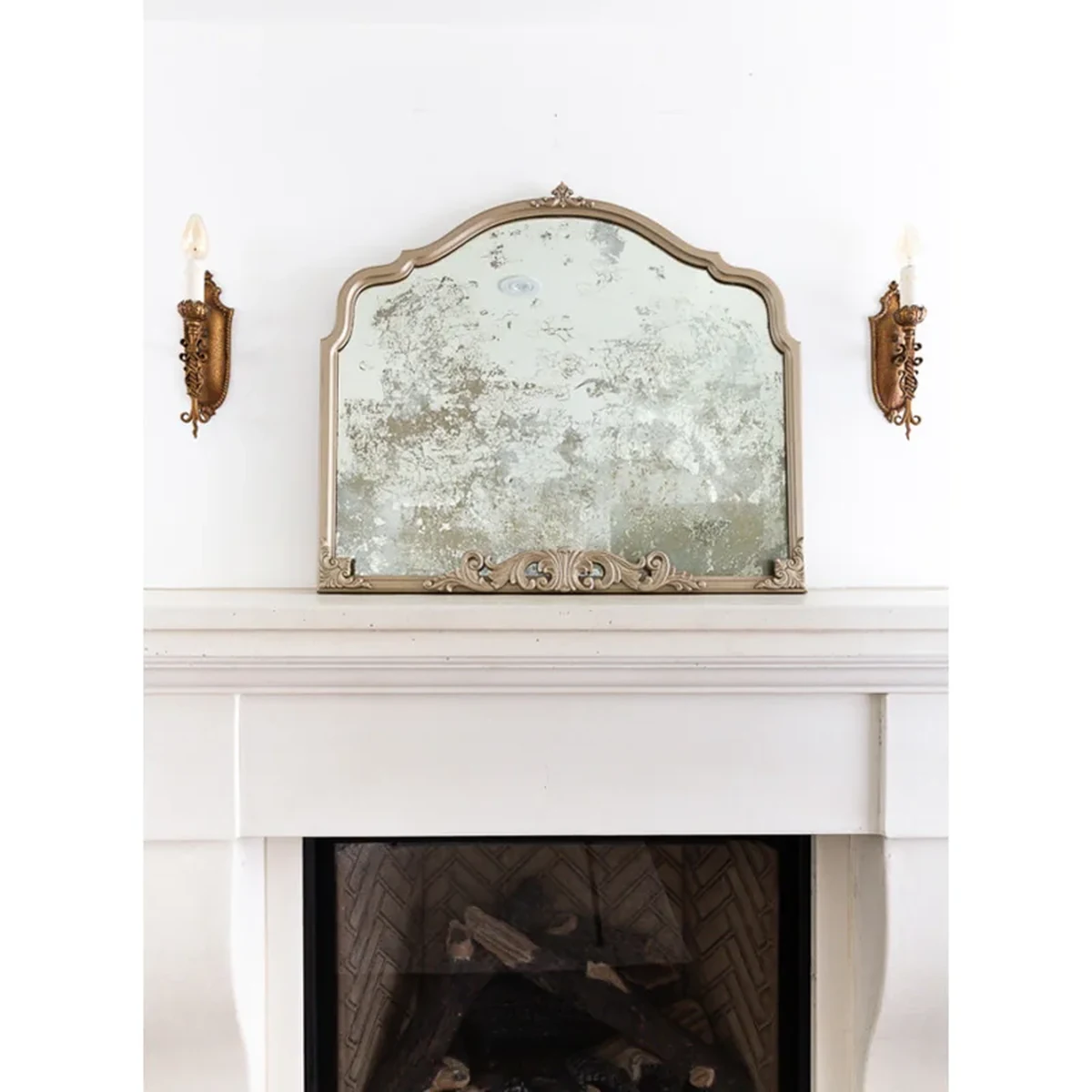 Vintage Solid Wood Wall Mirror