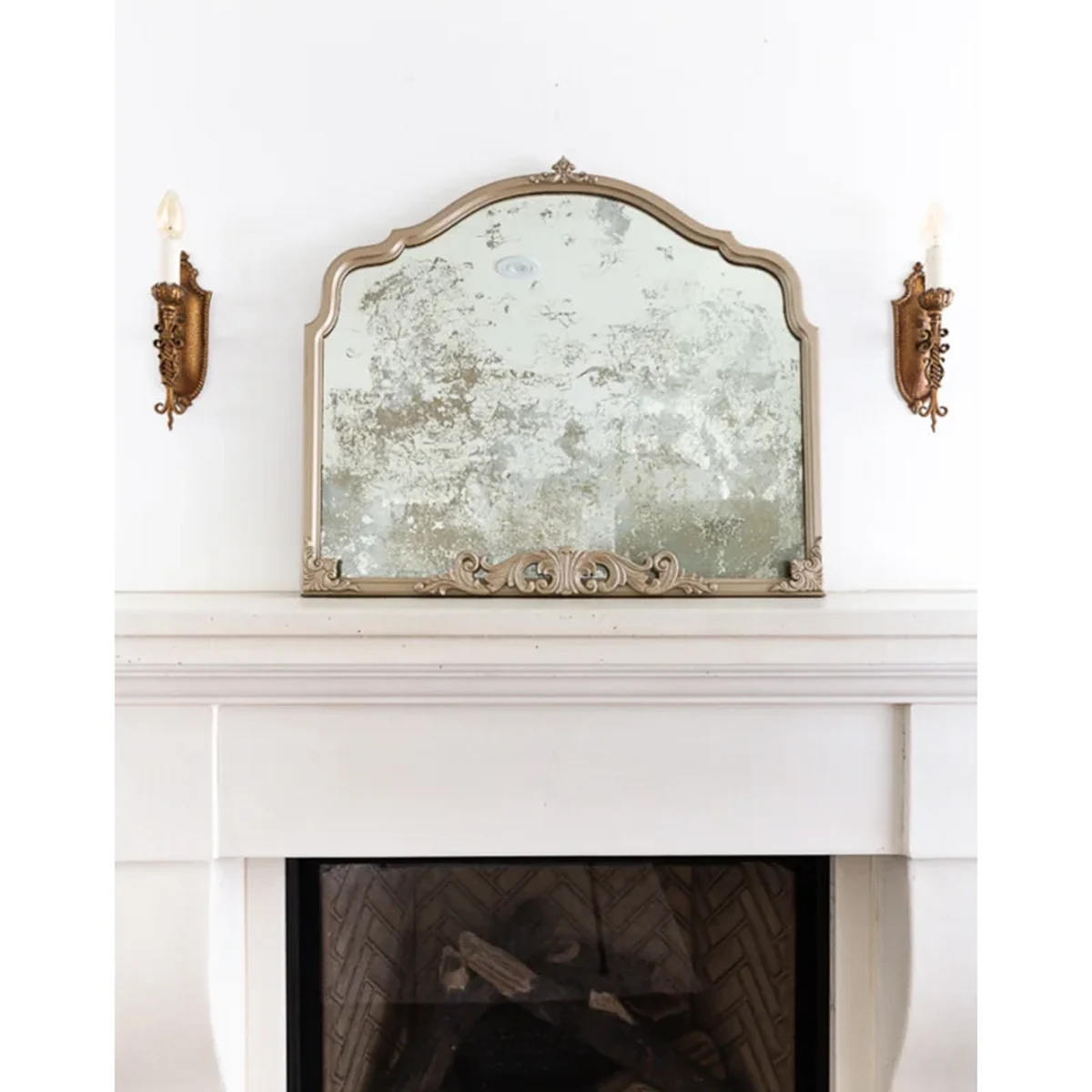 Vintage Solid Wood Wall Mirror