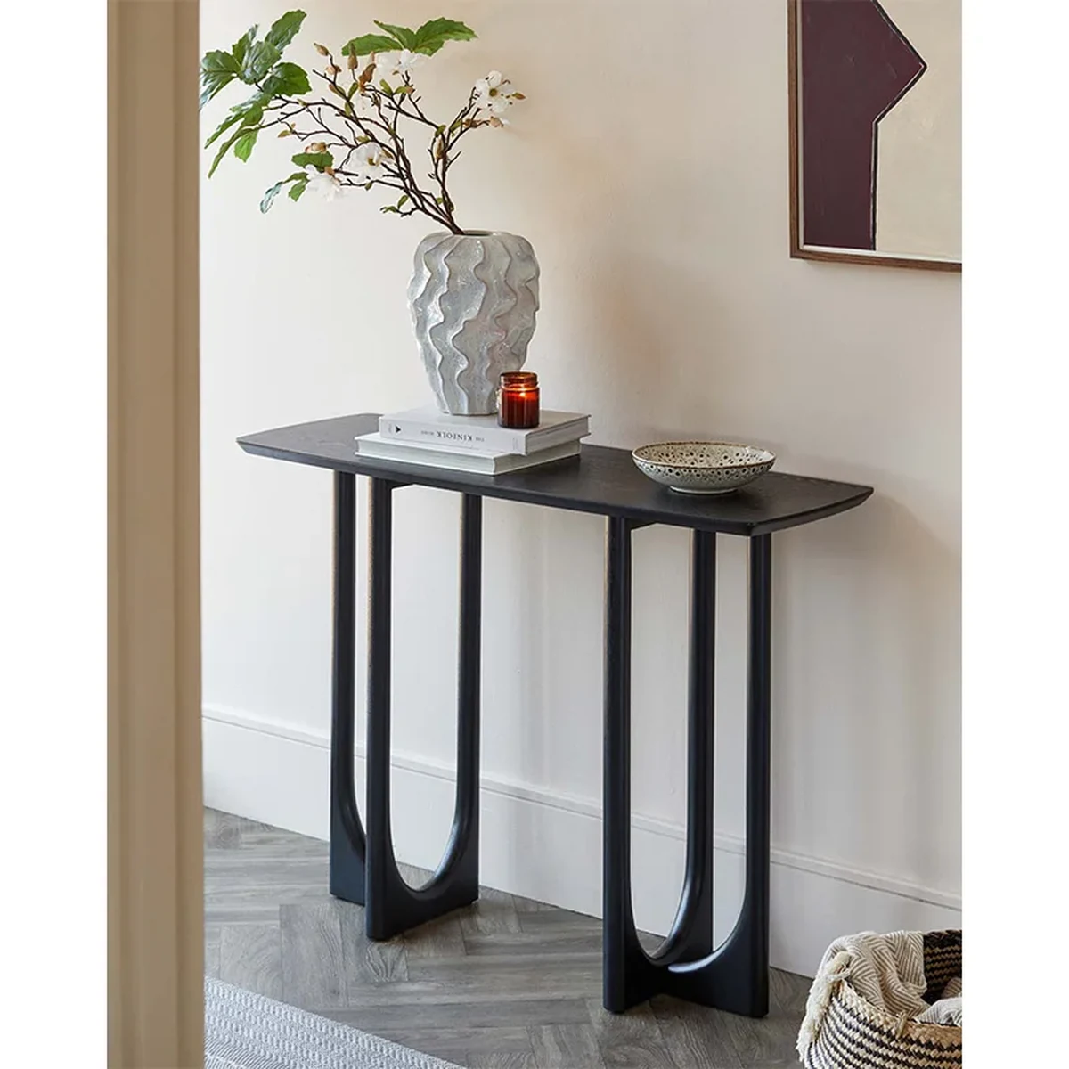 Nordic Solid Wood Console Accent Table
