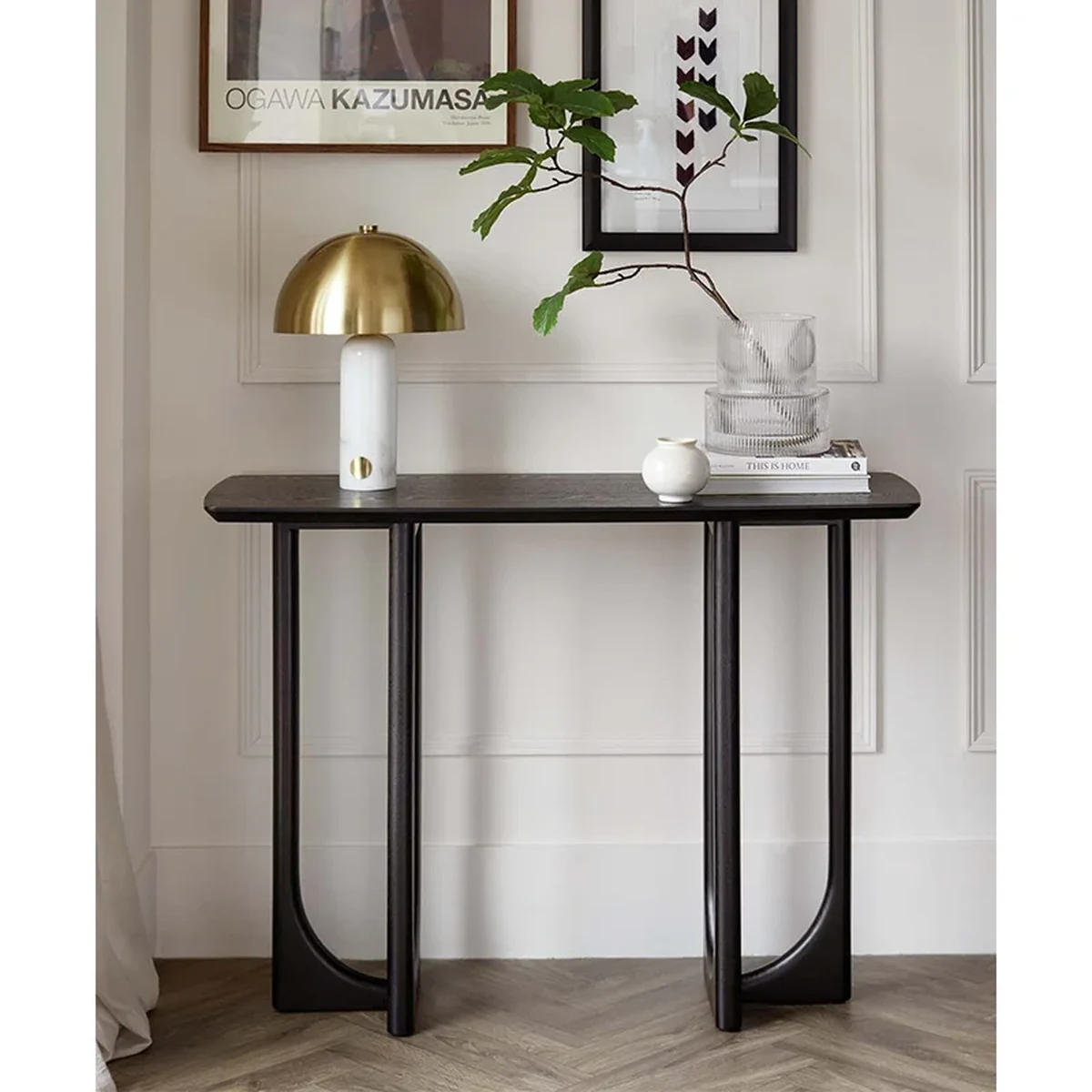 Modern Solid Wood Console Accent Table