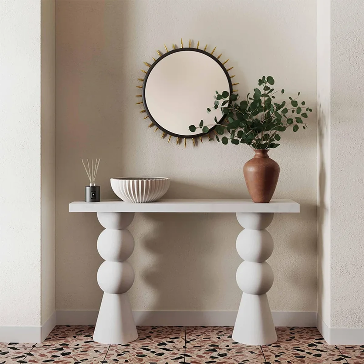 Modern Solid Wood Console Accent Table