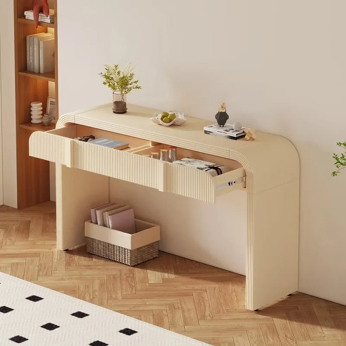 Classic Solid Wood Console Accent Table