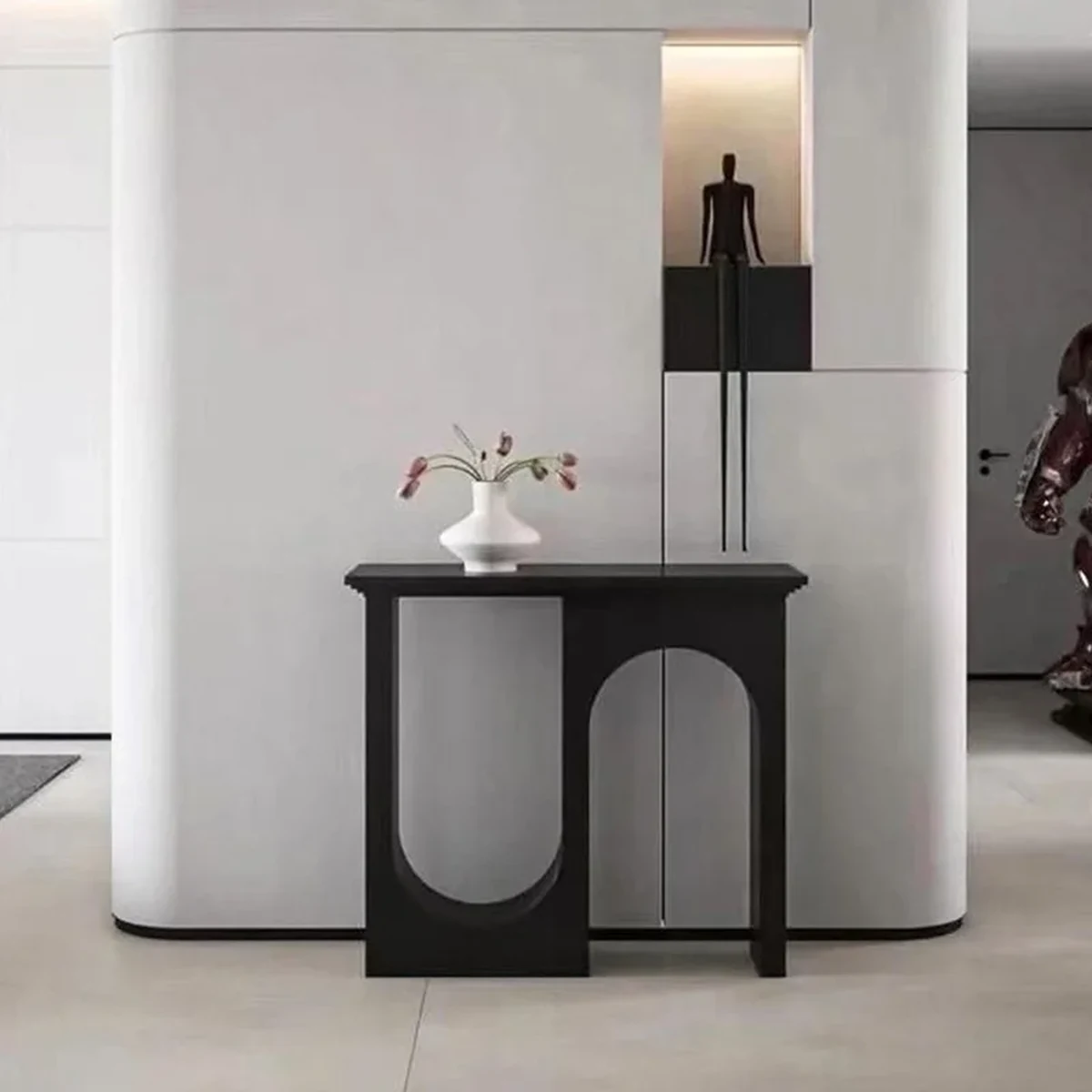 Modern Solid Wood Console Accent Table