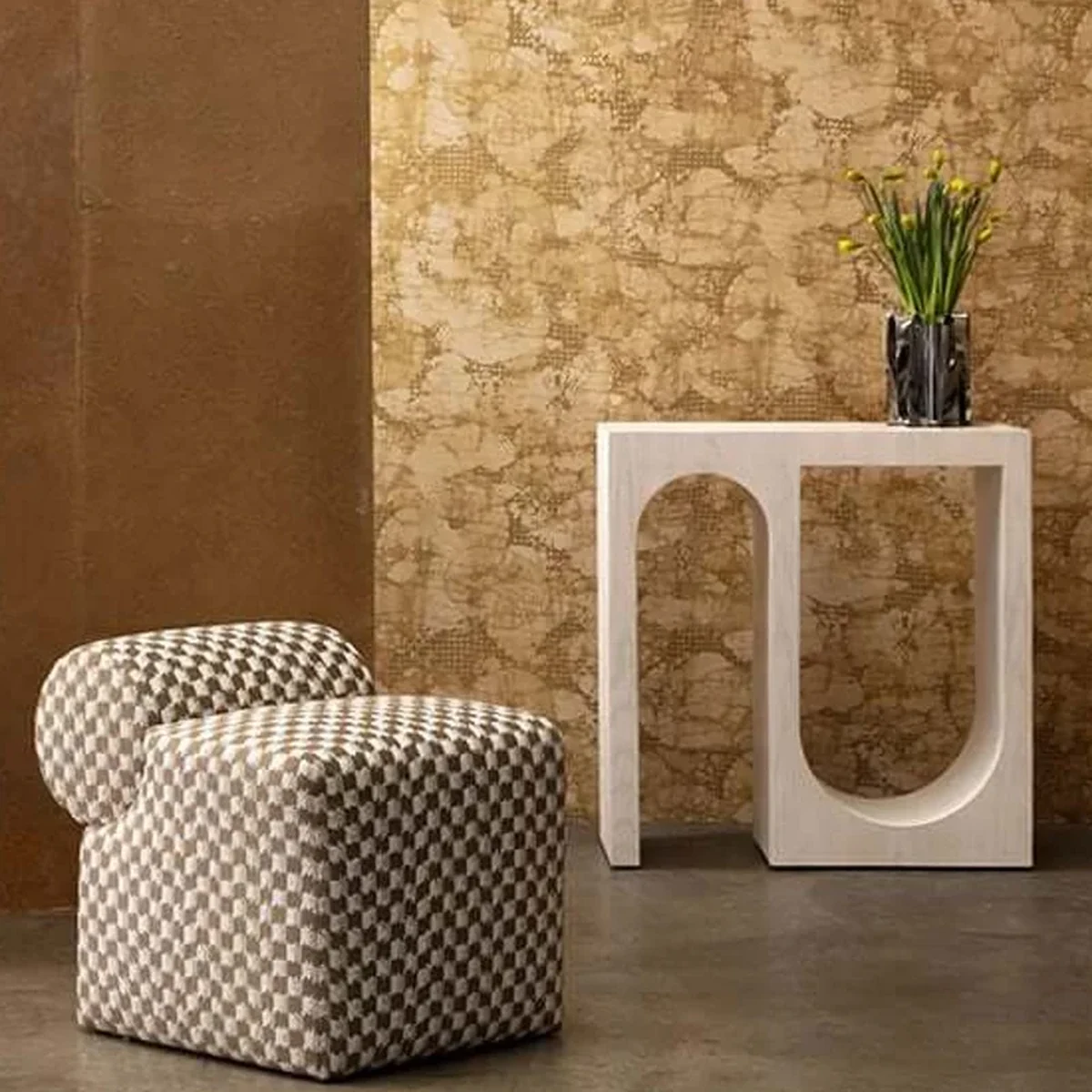 Modern Solid Wood Console Accent Table