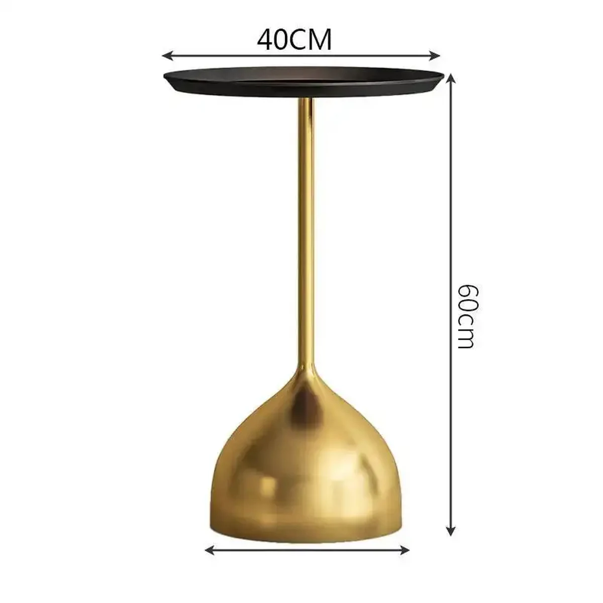 Minimalist Metal Round Coffee Accent Table