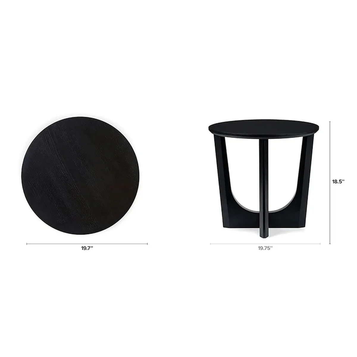 Classic Solid Wood Round Coffee Accent Table