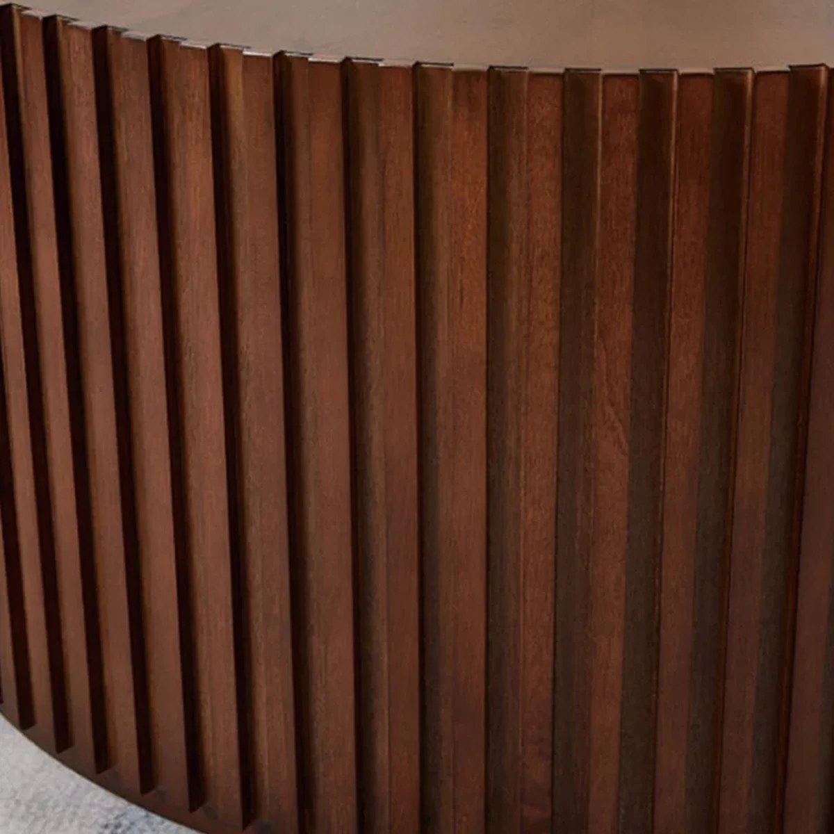 Modern Solid Wood Round Coffee Accent Table