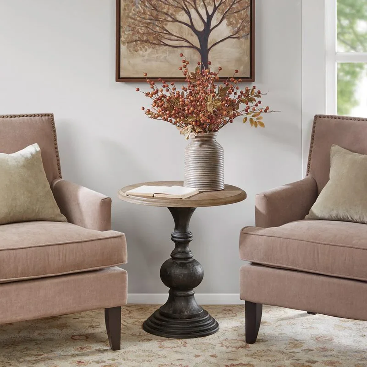 Nordic Solid Wood Coffee Side Accent Table