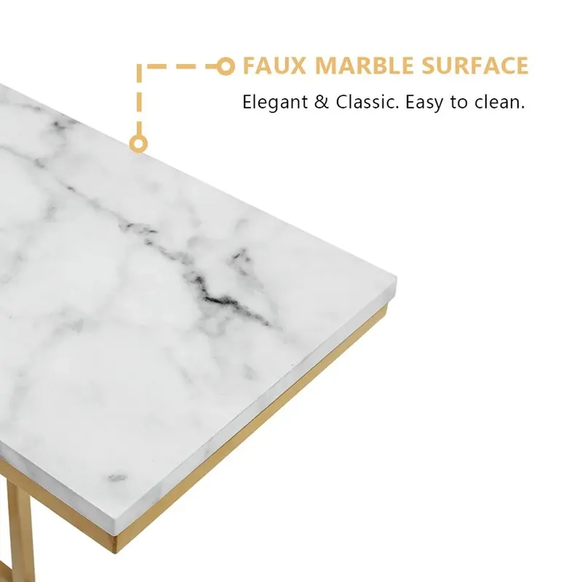 Modern Metal Coffee Side Accent Table