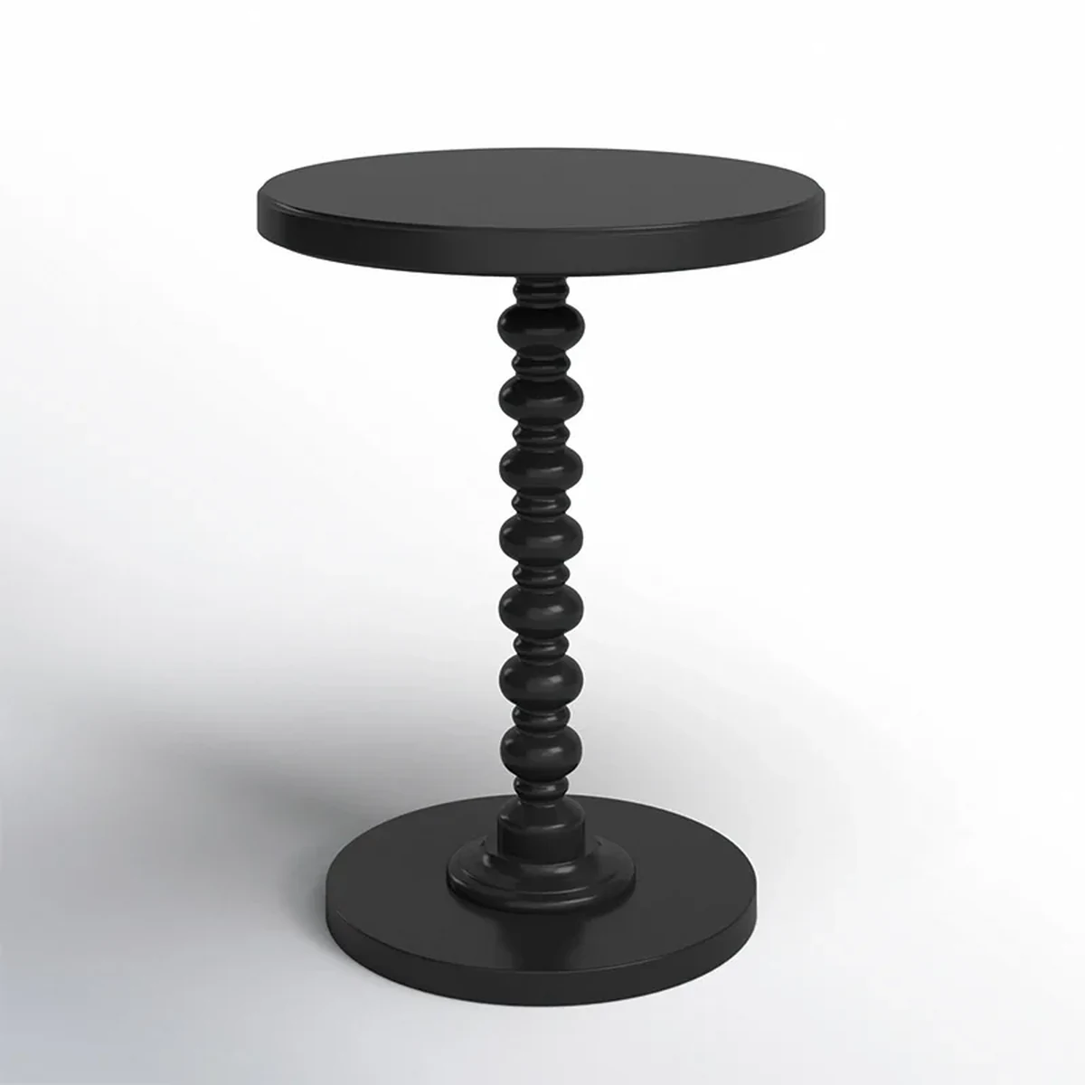 Modern Solid Wood Round Coffee Accent Table