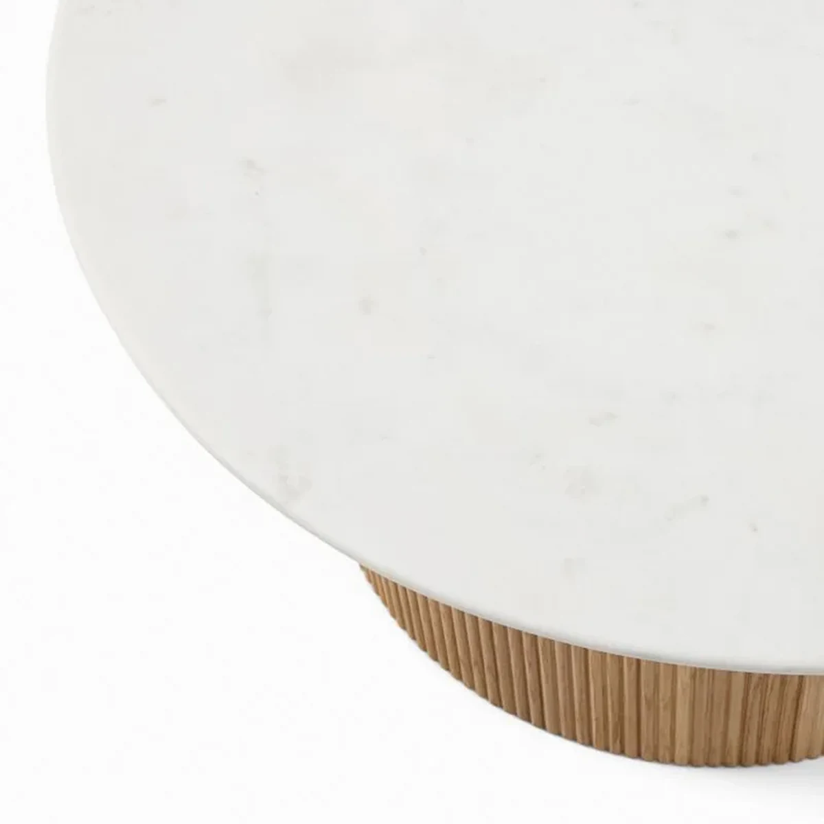 Modern Solid Wood Round Coffee Accent Table
