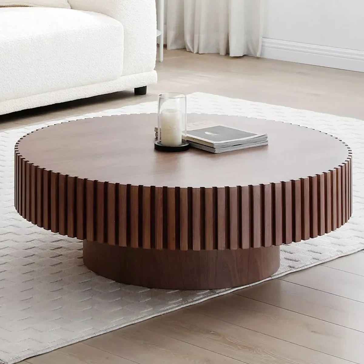 Minimalist Solid Wood Coffee Accent Table