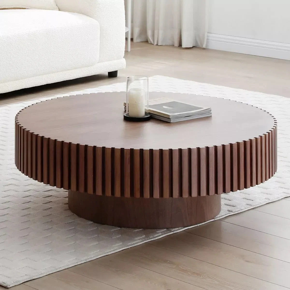 Minimalist Solid Wood Coffee Accent Table