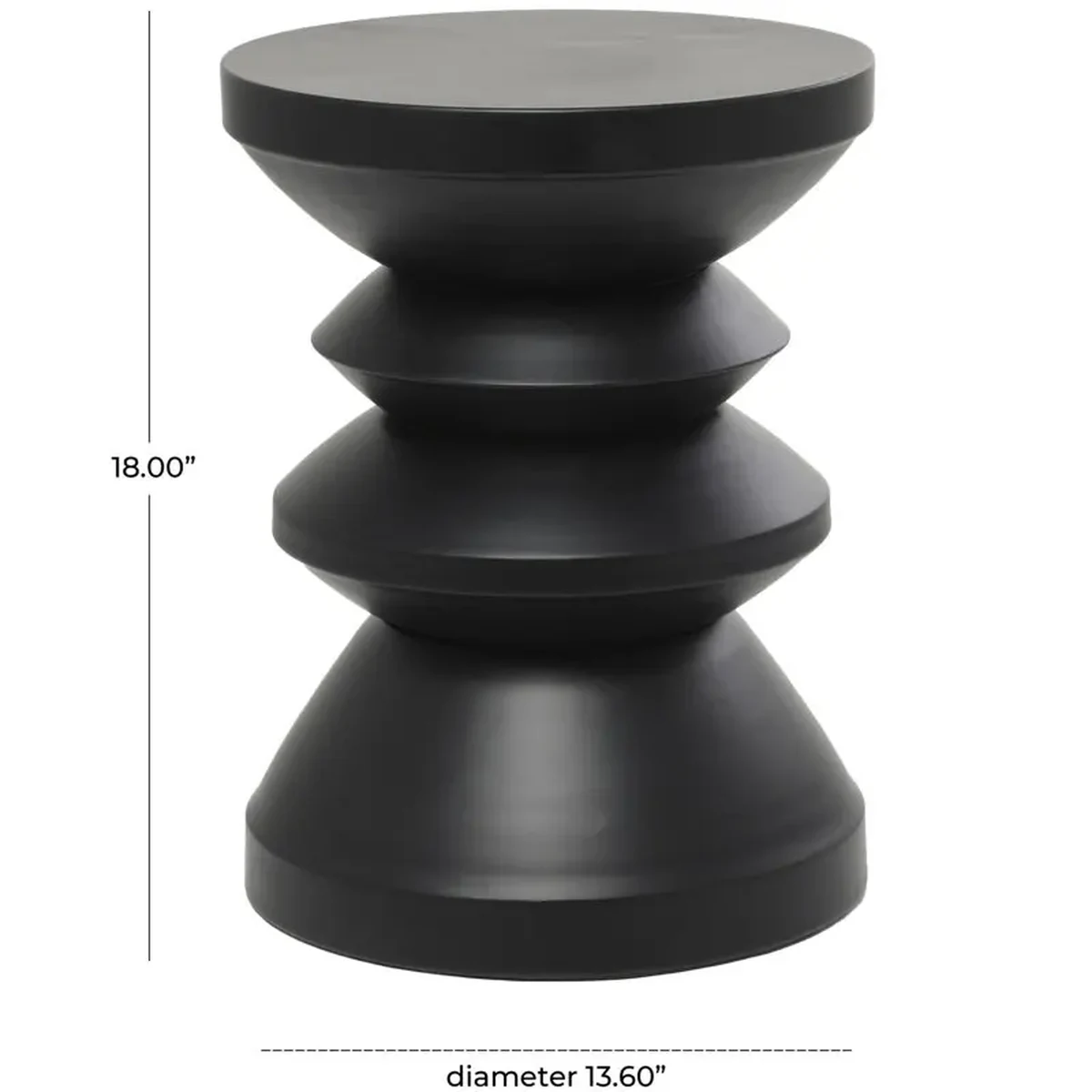 Modern Solid Wood Round Coffee Accent Table