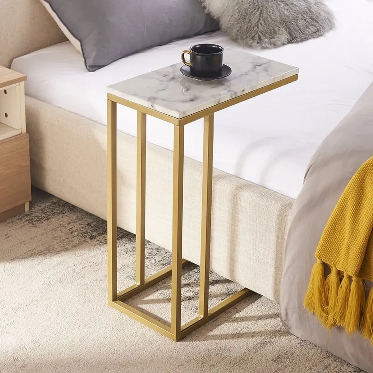 Classic Metal Rectangle Coffee Accent Table