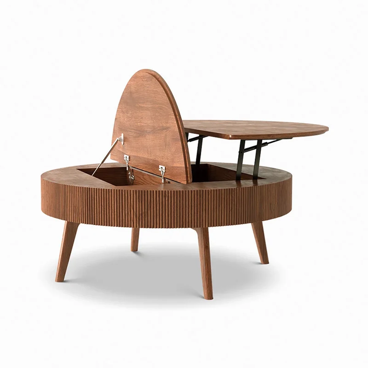 Farmhouse Solid Wood Round Coffee Accent Table