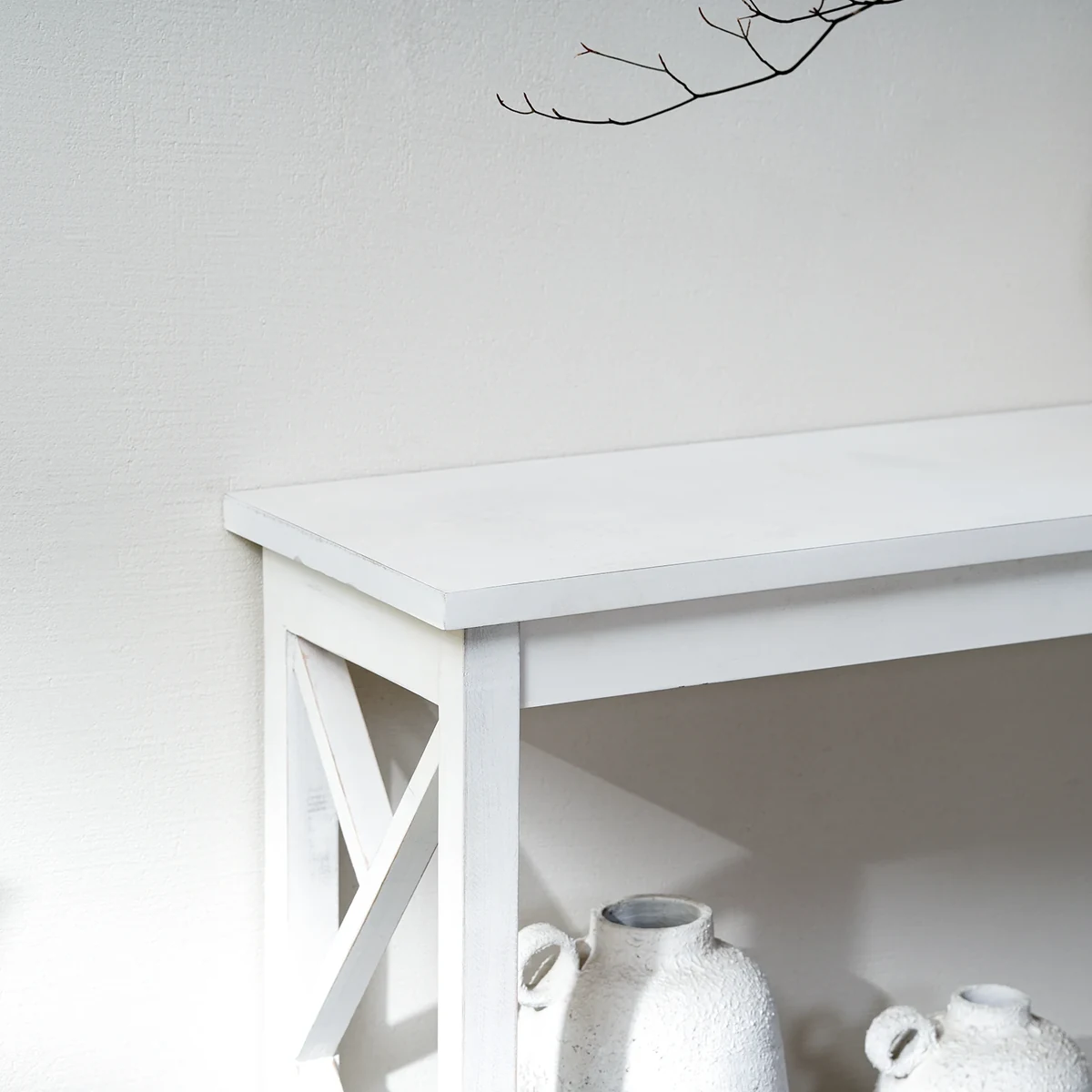 Modern Solid Wood Rectangle Console Accent Table