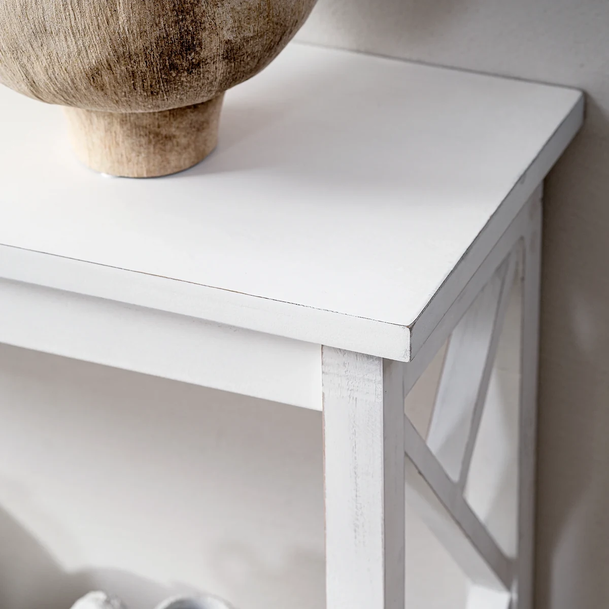 Modern Solid Wood Rectangle Console Accent Table