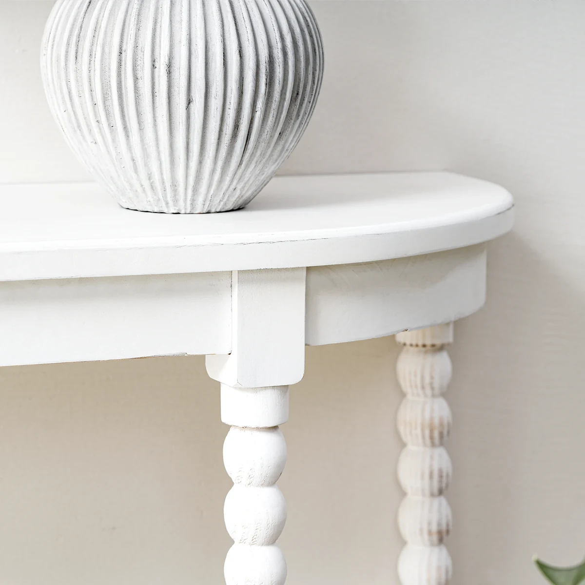 Retro Solid Wood Console Accent Table