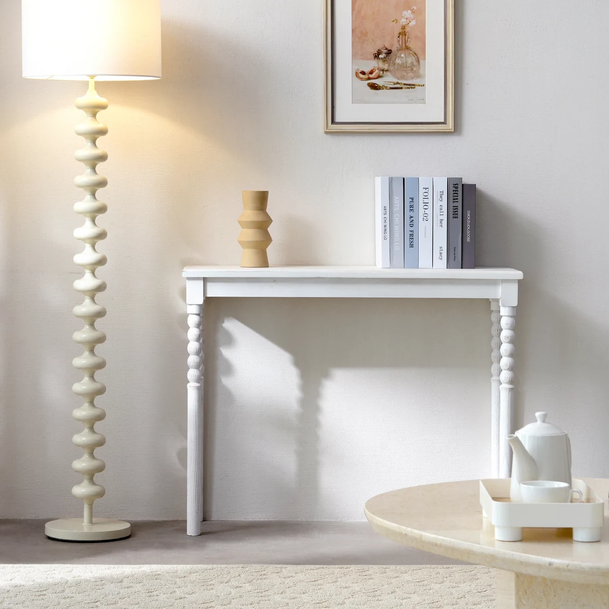 Antique Solid Wood Console Accent Table