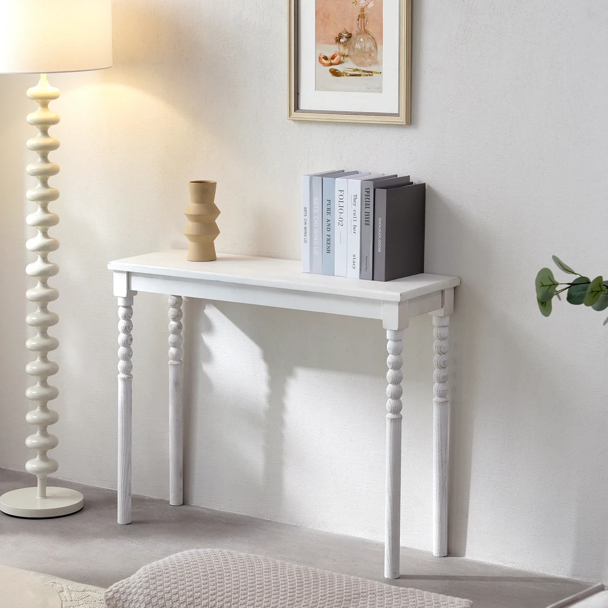 Antique Solid Wood Console Accent Table