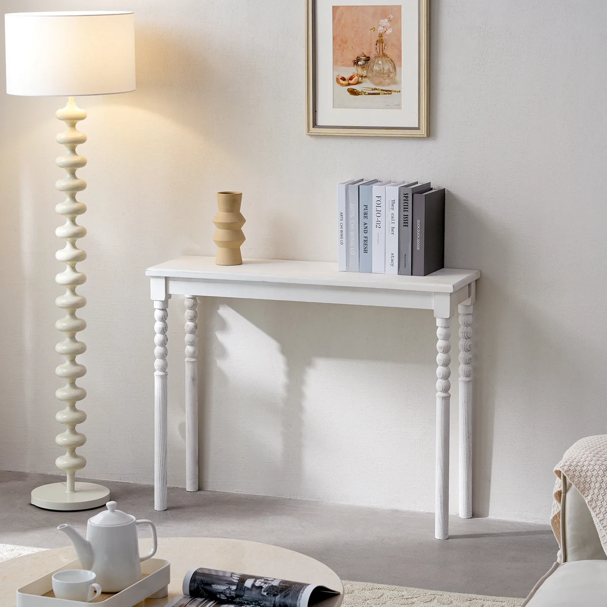 Antique Solid Wood Console Accent Table