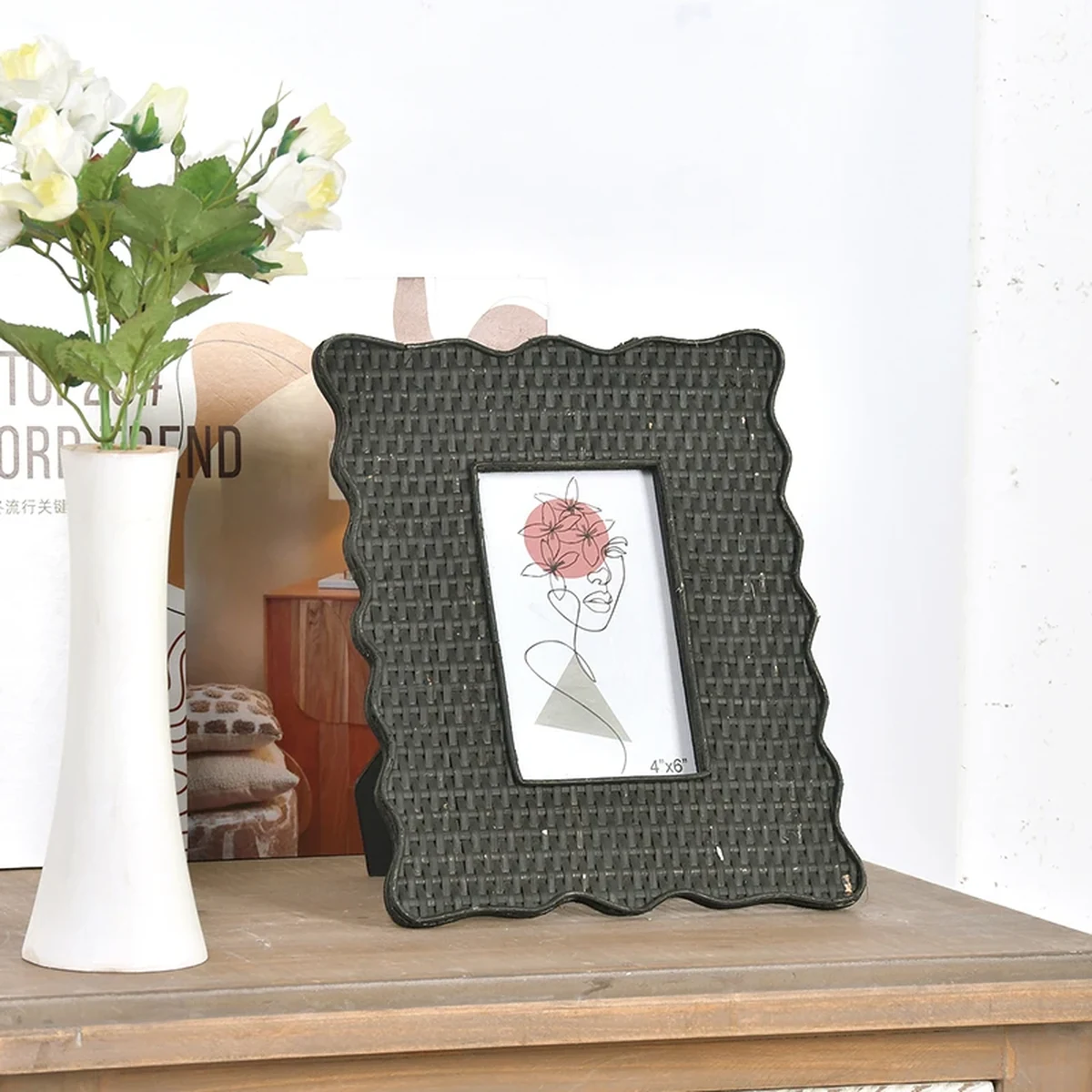 Modern Rattan Picture Frame