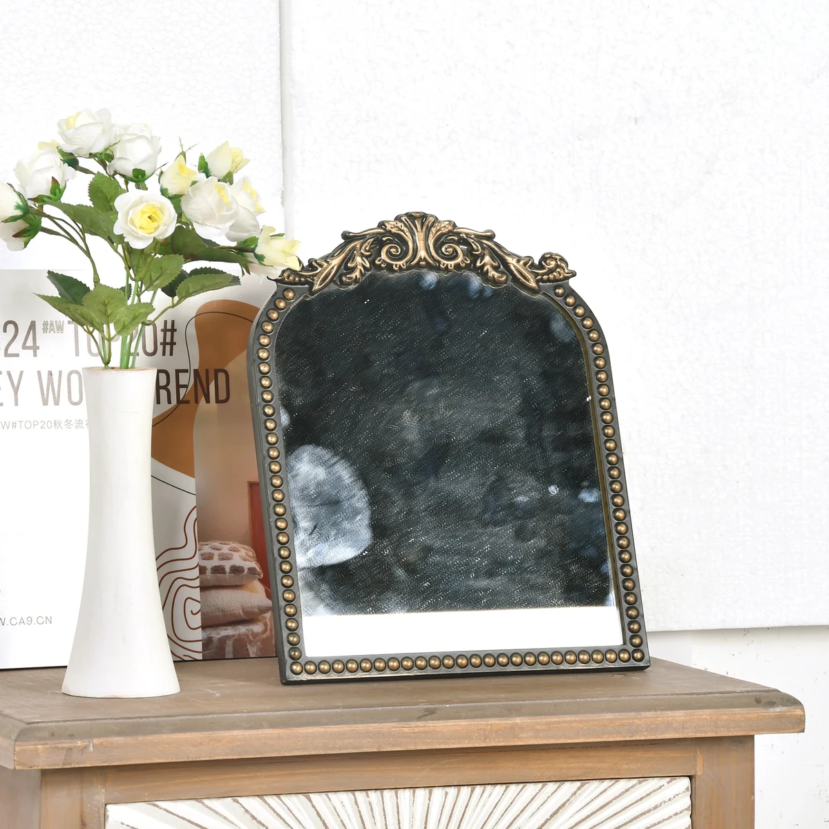 Vintage Resin Wall Mirror