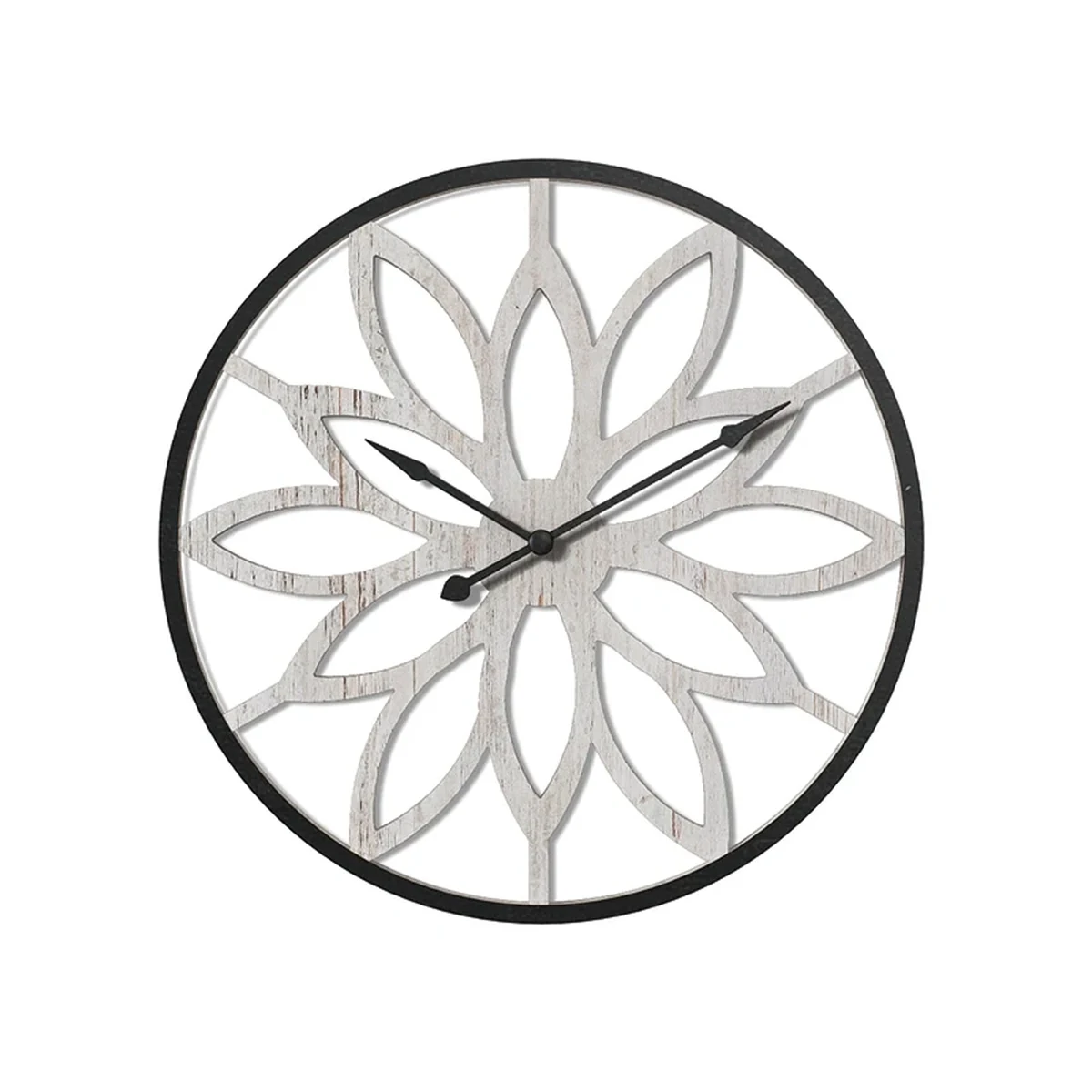 Farmhouse Solid Wood Round Wall Clock