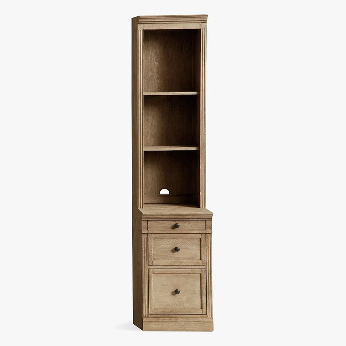 Farmhouse Solid Wood 3-Tier Storage Shelf