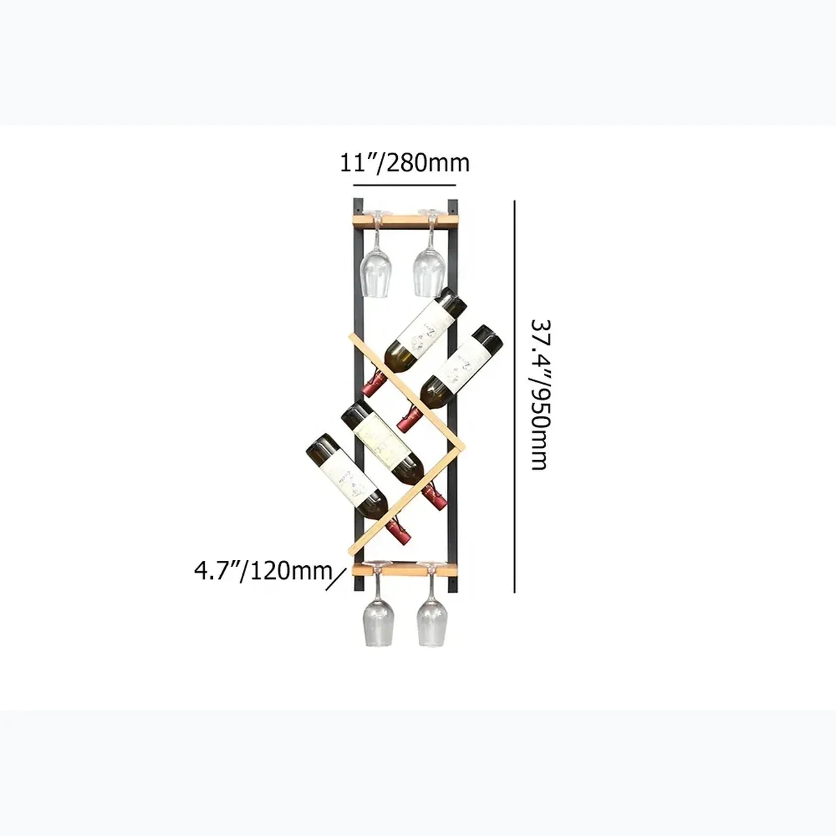 Classic Solid Wood Wine Rack