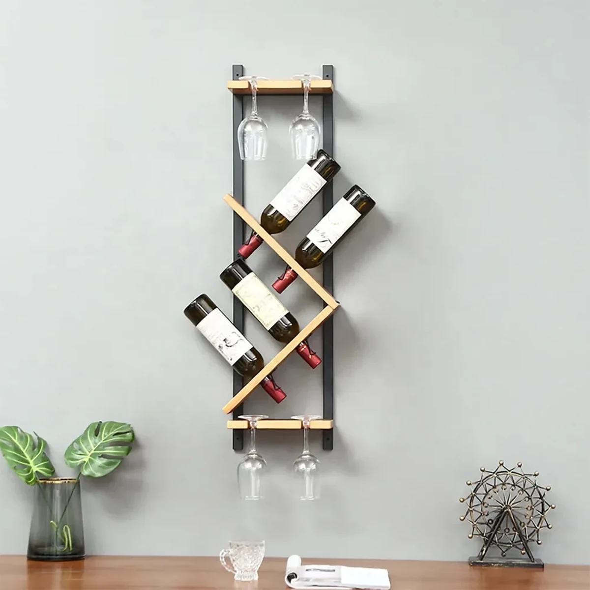 Classic Solid Wood Wine Rack