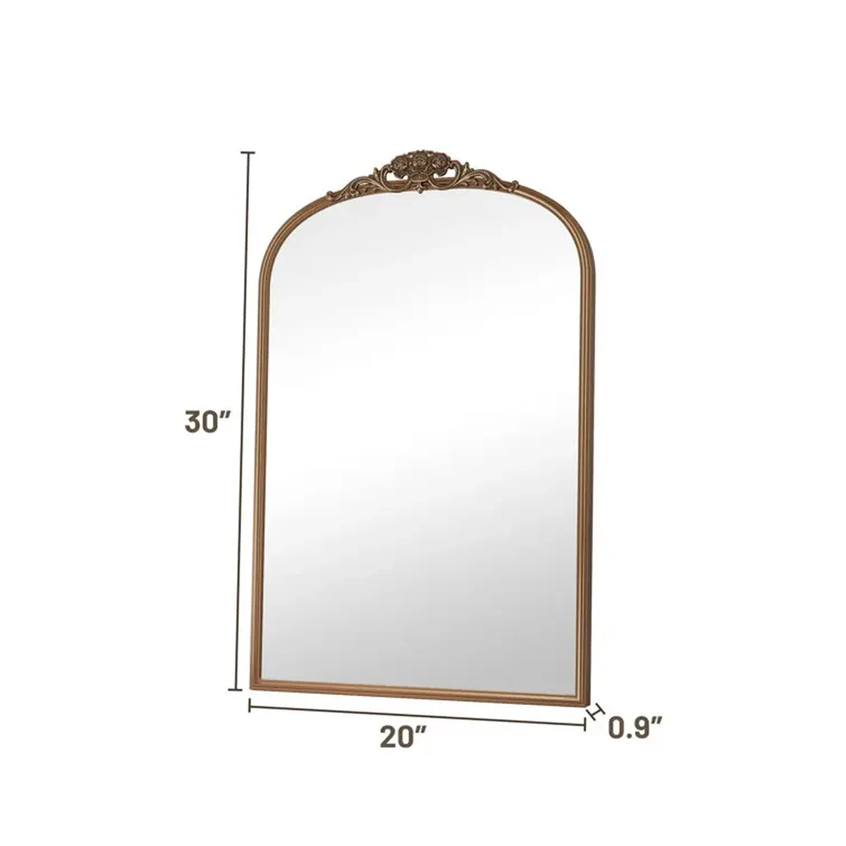 Classic Glass Arched Arch Full-Length Mirror