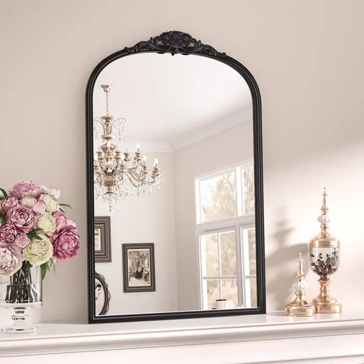 Classic Glass Arched Arch Full-Length Mirror