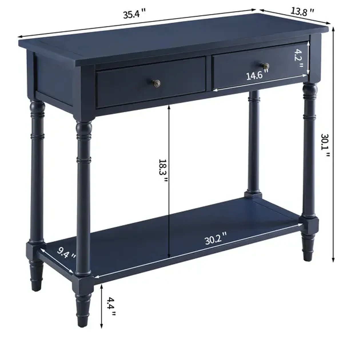 Classic Solid Wood Console Accent Table