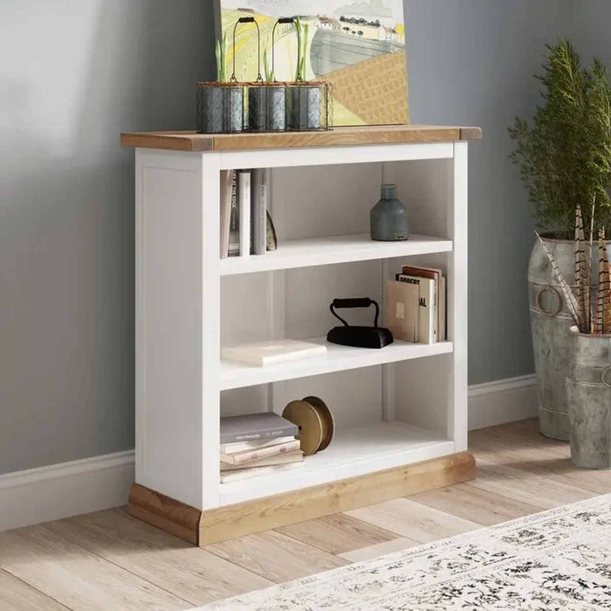 Modern Solid Wood Storage Shelf