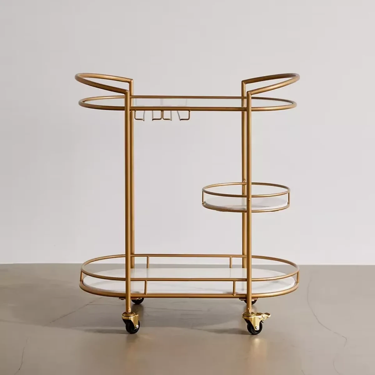 Modern Glass Serving Cart