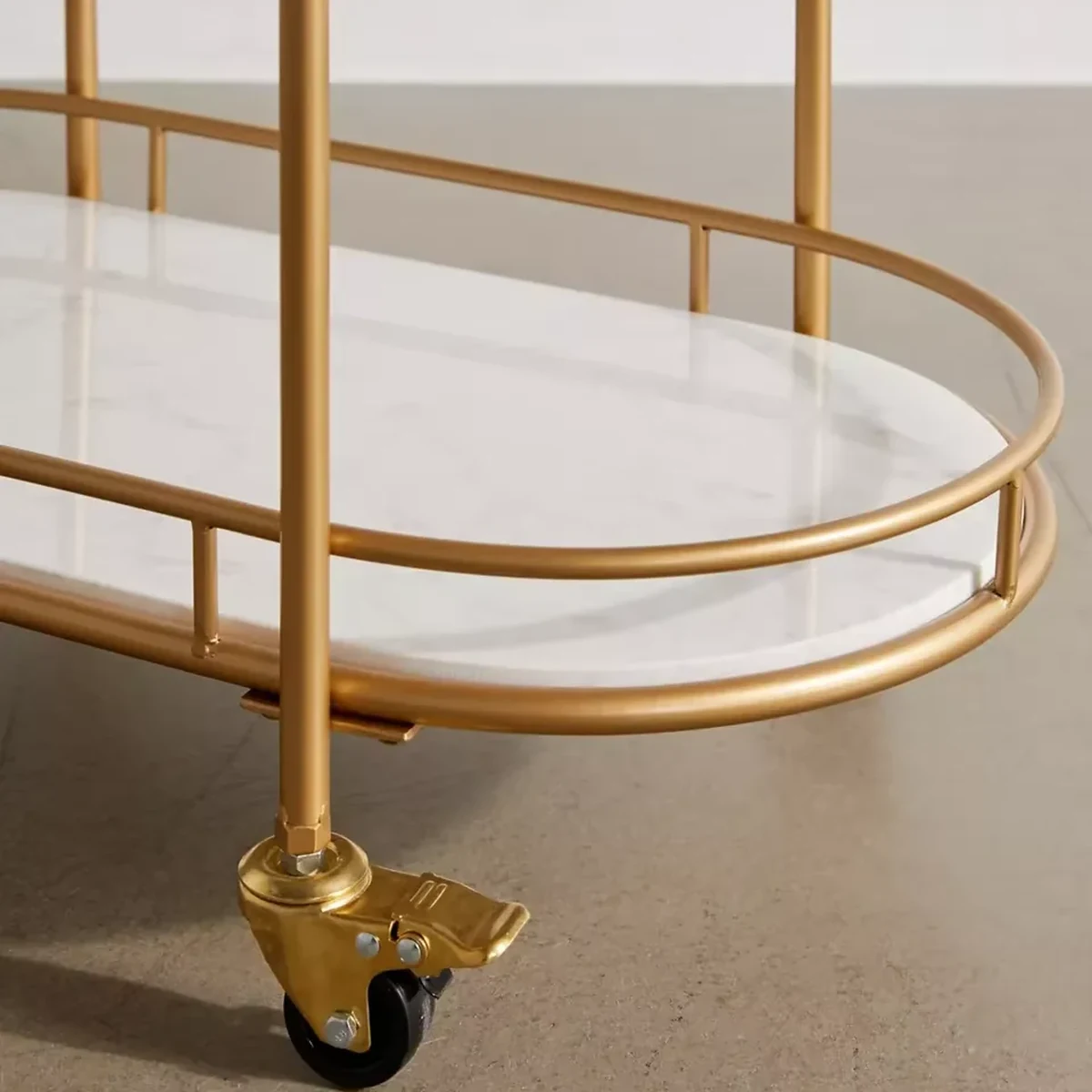 Modern Glass Serving Cart