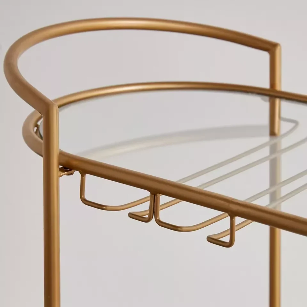 Modern Glass Serving Cart