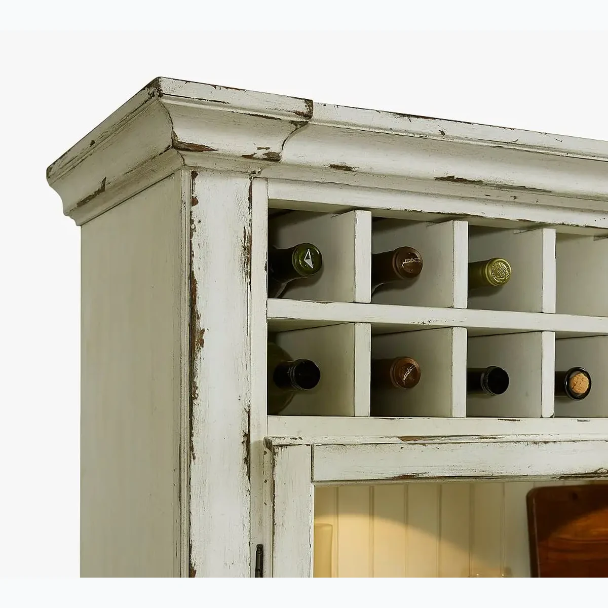 Rustic Glass Coffee Side Wine Rack