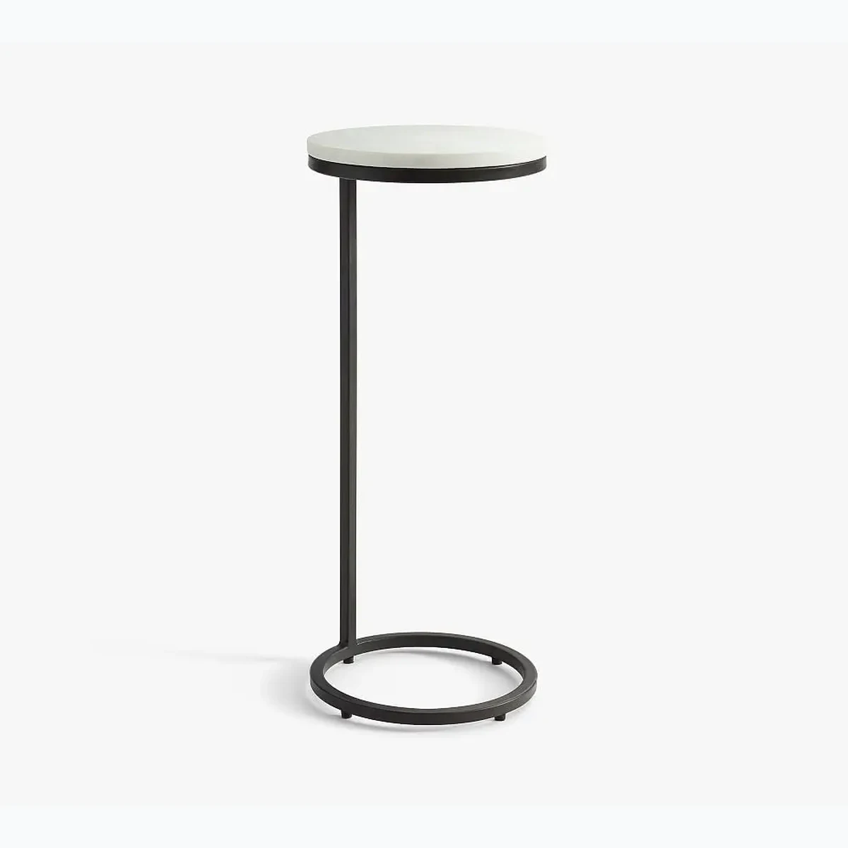 Classic Metal Round Side Accent Table