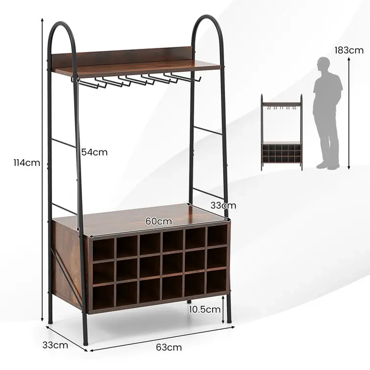 Classic Glass Wine Rack