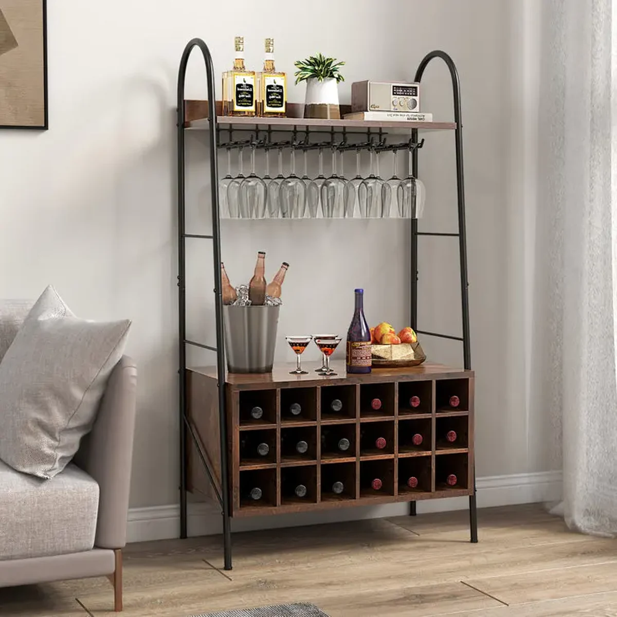 Classic Glass Wine Rack